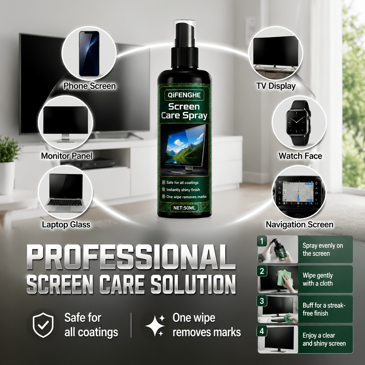 Gaming Console All - Schermdoekjes Mini Spray - Antistatisch voor