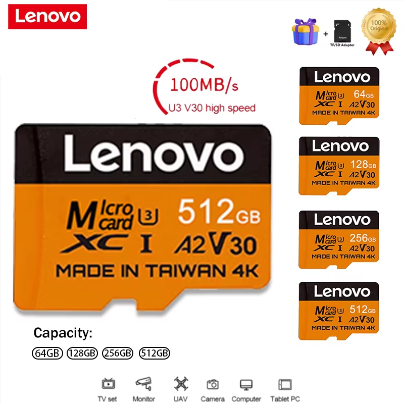 Gaming Console In Phone - Lenovo Secure 512GB SD-kaarten Micro TF