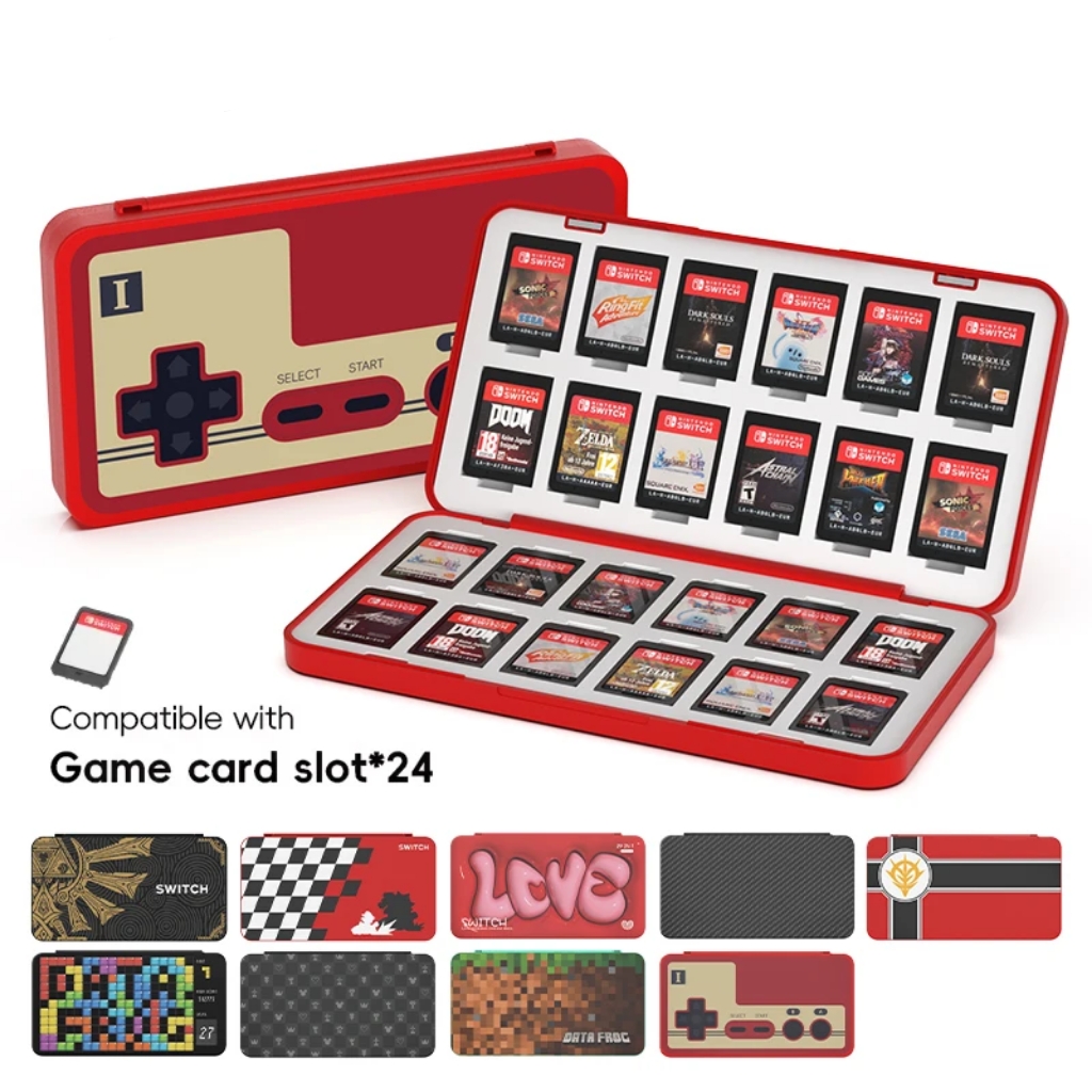 Nintendo Console Switch Oled - 24-in-1 gamekaarthouder voor schakelaar/schakelaar OLED-cartridge opbergdoos