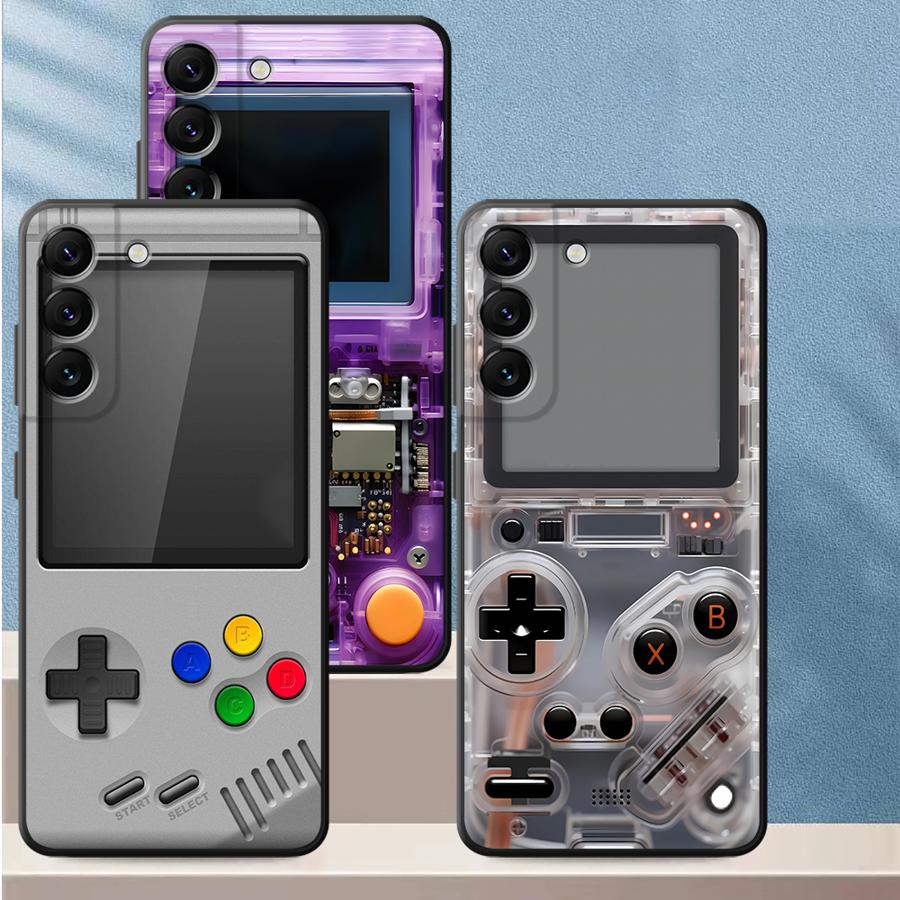 Gaming Console In Phone - Paarse gaming console telefoonhoesje voor Samsung