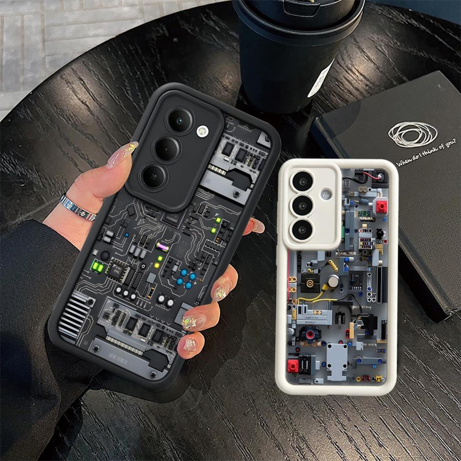 Gaming Console In Phone - Paarse gaming console telefoonhoesje voor Samsung