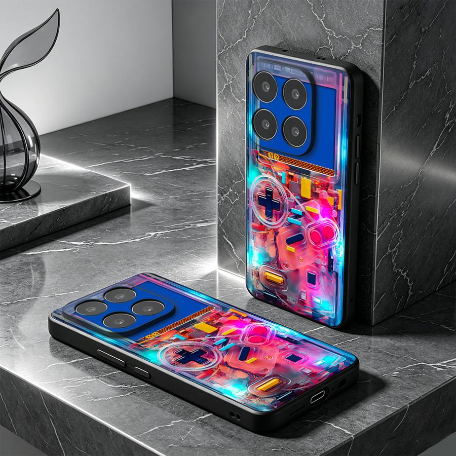 Gaming Console X7 - Kleurrijke gaming console telefoonhoes voor Honor
