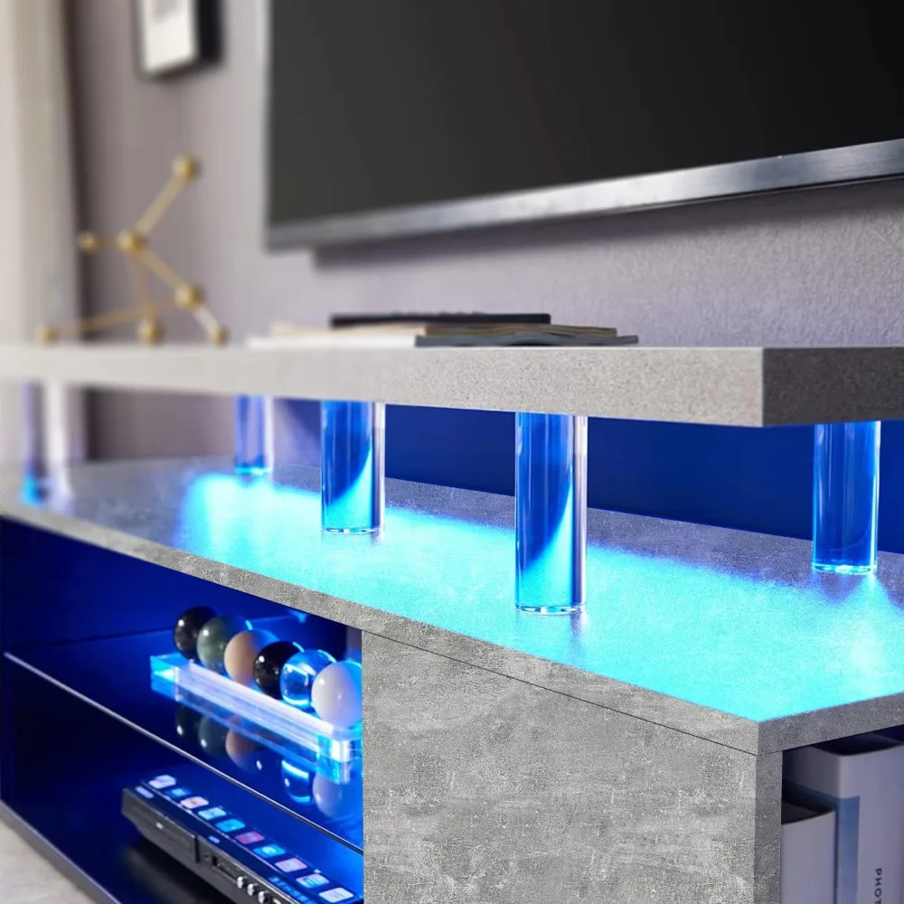 TV-meubel voor 70 inch LED-tv, - Gaming Console Entertainment Center recensie en prijs