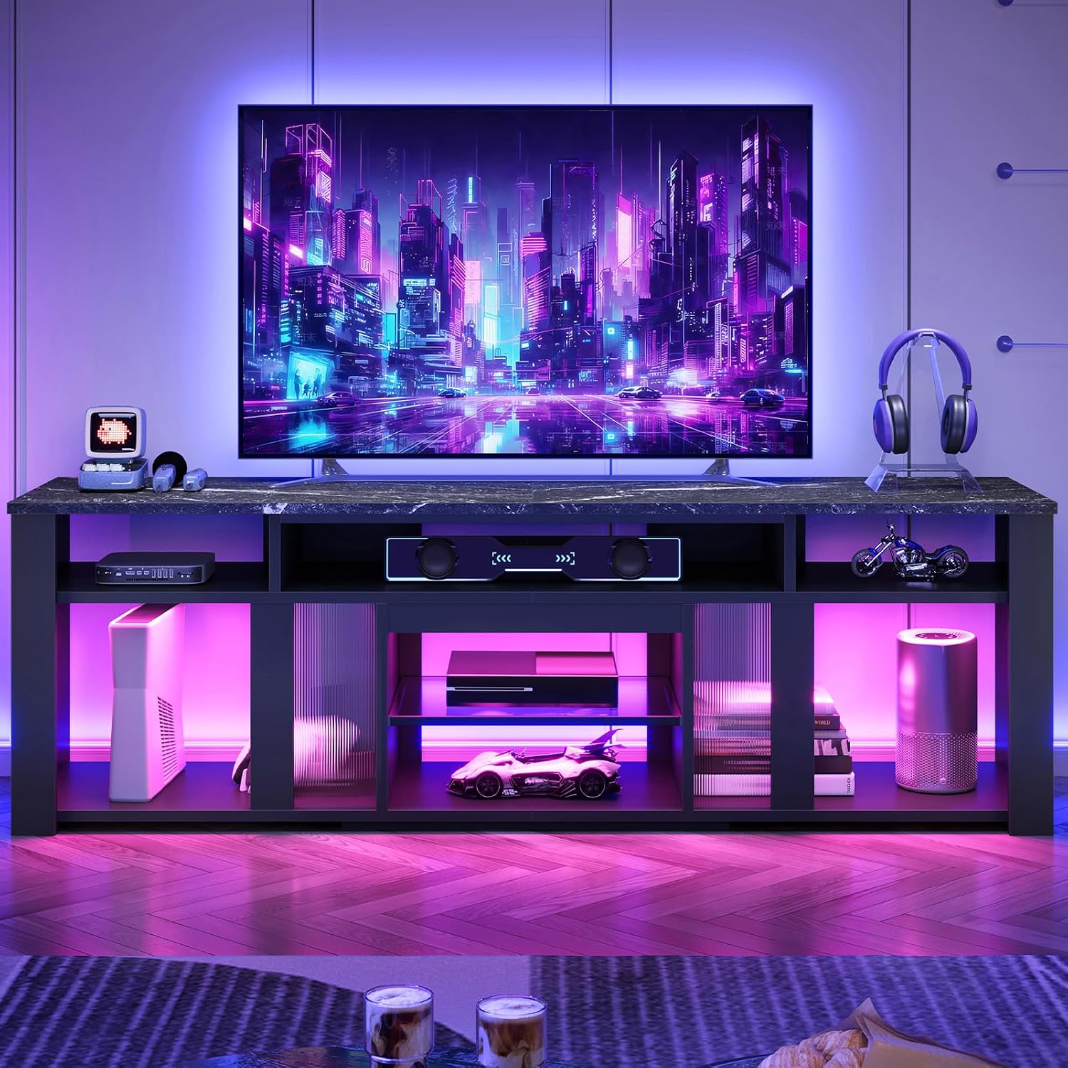 80 inch tv-meubel voor 85 inch - Gaming Console Entertainment Center recensie en prijs