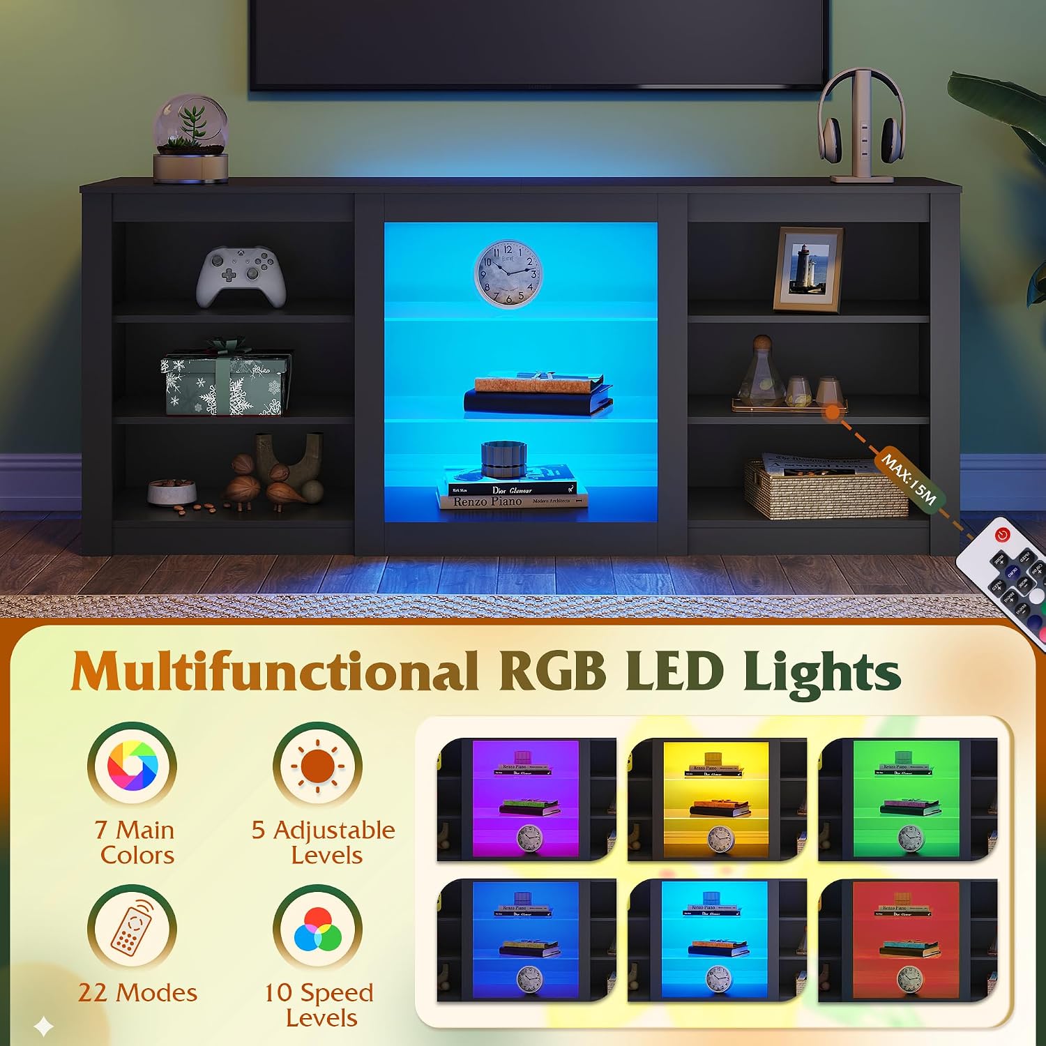 Modern tv-meubel, entertainmen - Gaming Console Entertainment Center recensie en prijs
